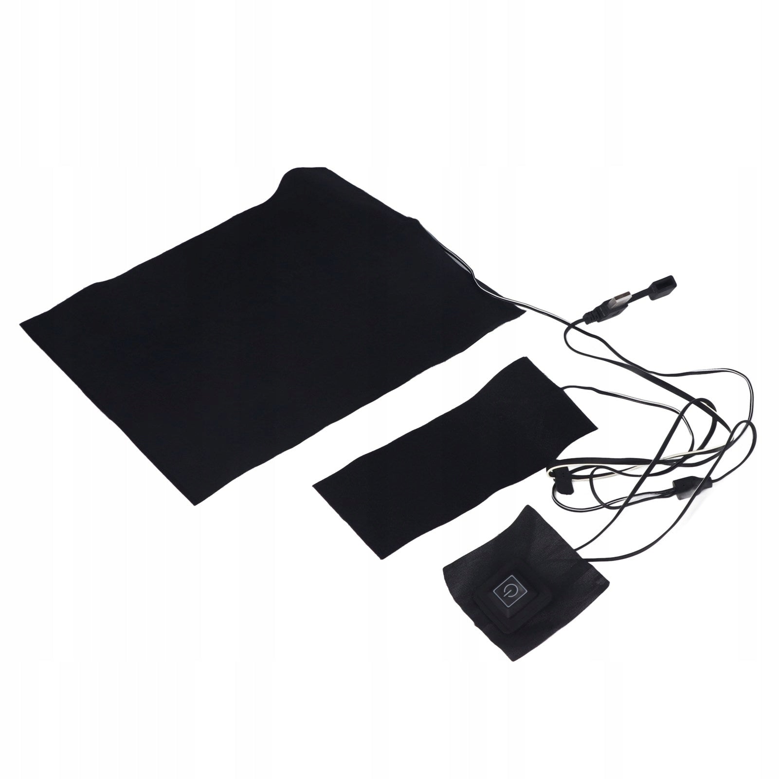 2-in-1 Adjustable Electric Heating Pad Color black