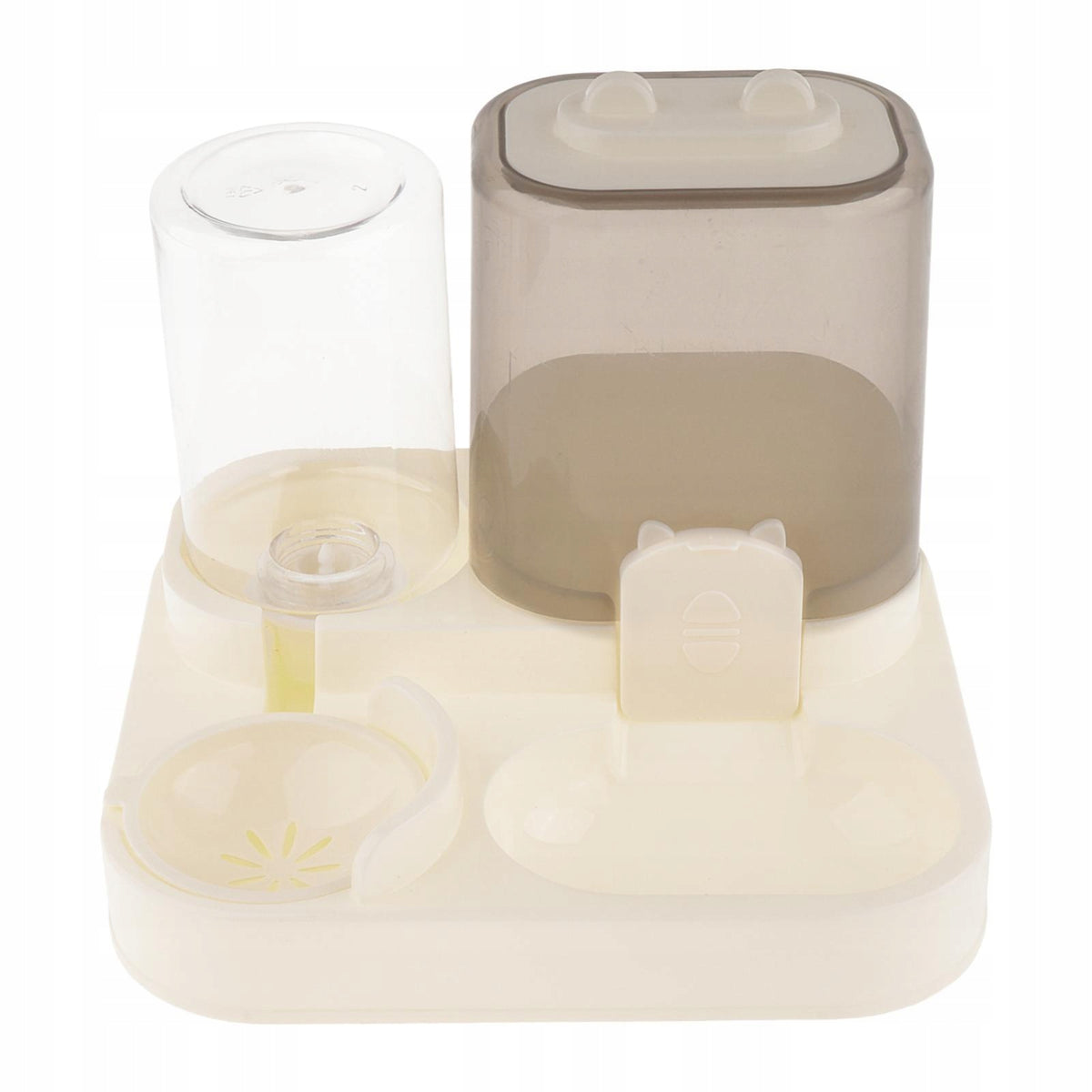 2 in 1 Automatic Pet Feeder Water Container for Small Animals Puppy Clear Packaging status original