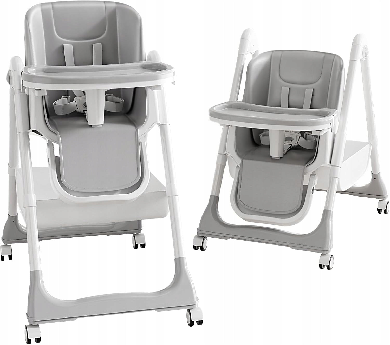 2-in-1 BABY HIGH CHAIR HEIGHT AND TILT ADJUSTMENT