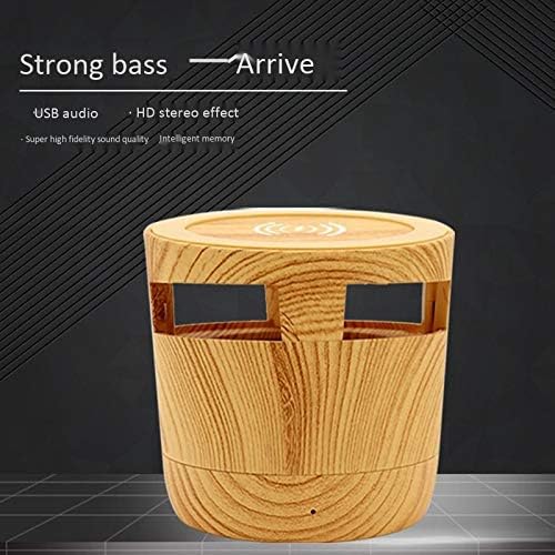 2 in 1 Bluetooth Speaker Woodgrain Wireless Charger Brand no brand