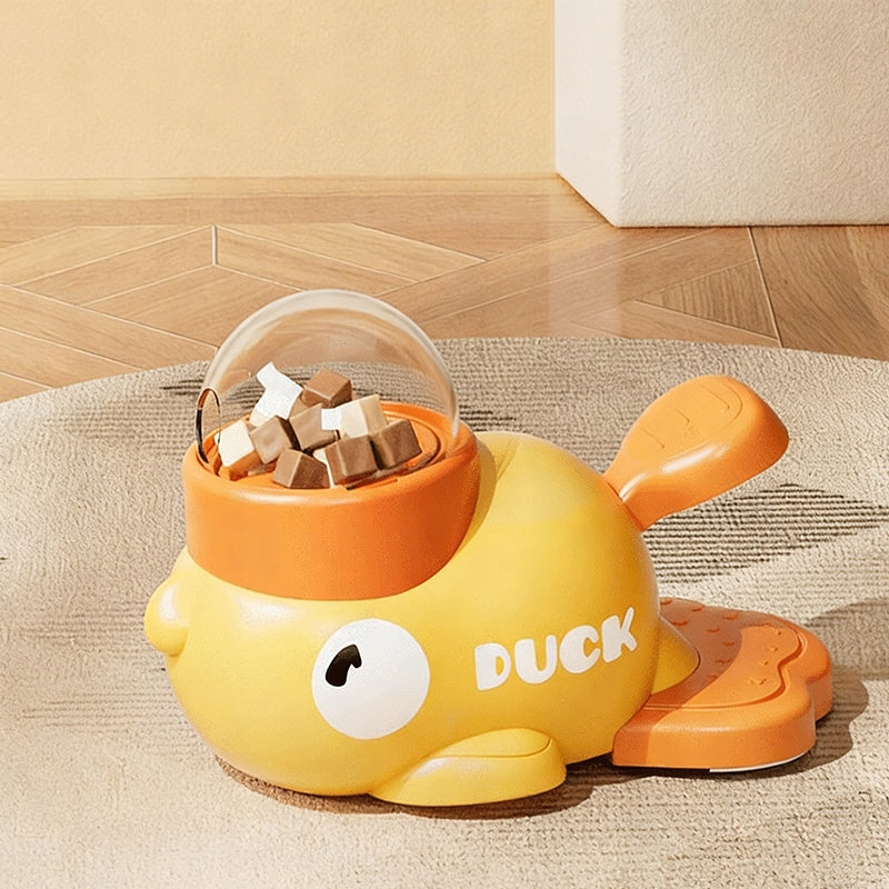 2-in-1 Duck Shaped Food Dispenser - Interactive Dog Toy Packaging status original