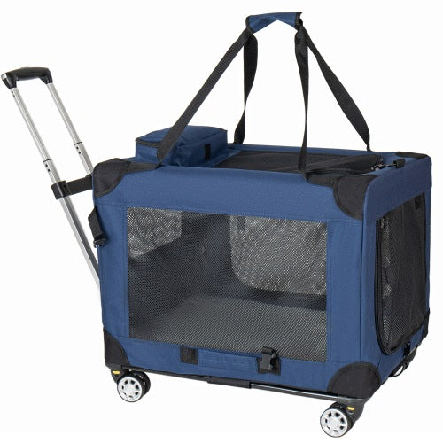 2-in-1 Folding Transport Box (Three Doors with Mesh Windows)