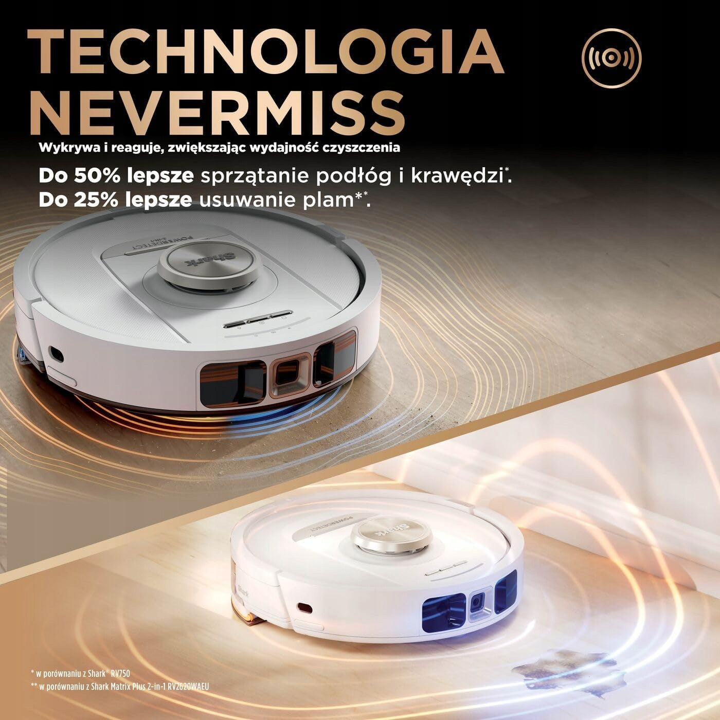 2-in-1 Robot Vacuum Shark PowerDetect Base NeverTouch Anti Hair Wrap LiDAR Dominant color gray