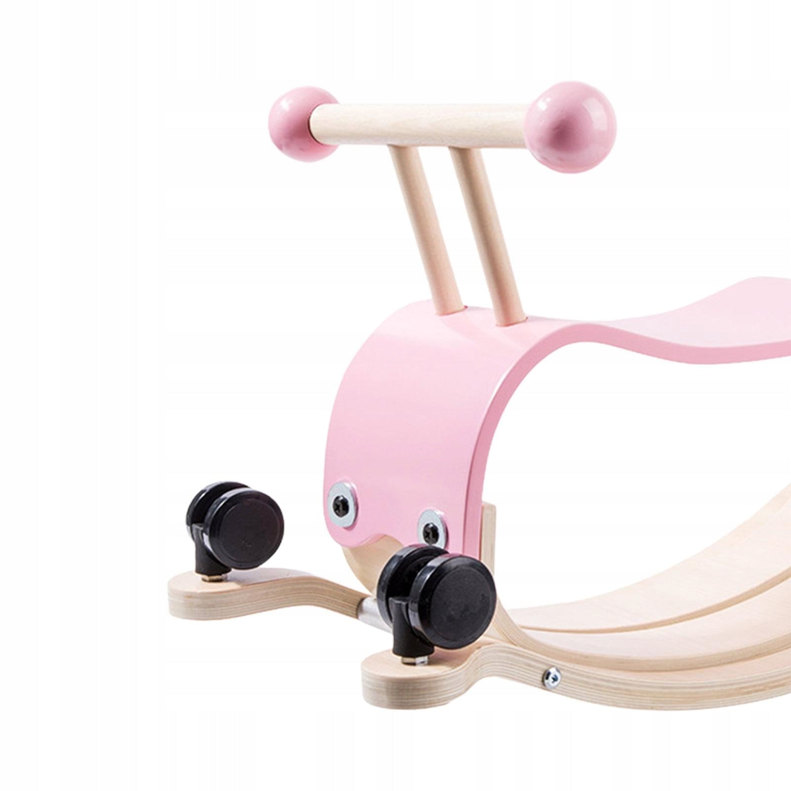 2 in 1 Rocking Horse Riding Toy Comfortable Slide Car Boys and Girls pink Packaging status original