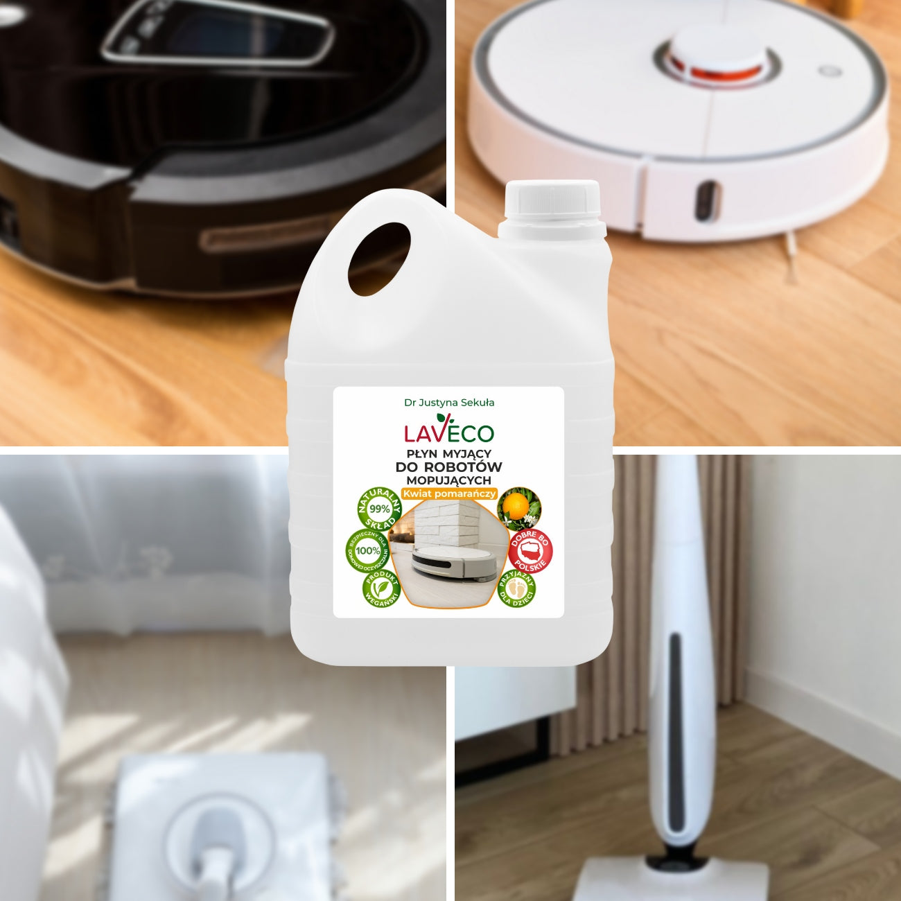 2 l Washing liquid for mopping robots and floor cleaning vacuum cleaners Manufacturer code 5907222552384