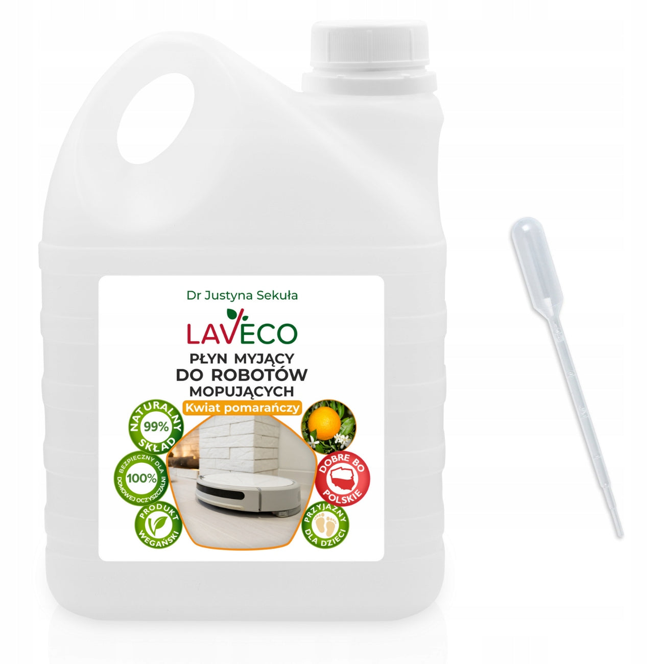 2 l Washing liquid for mopping robots and floor cleaning vacuum cleaners