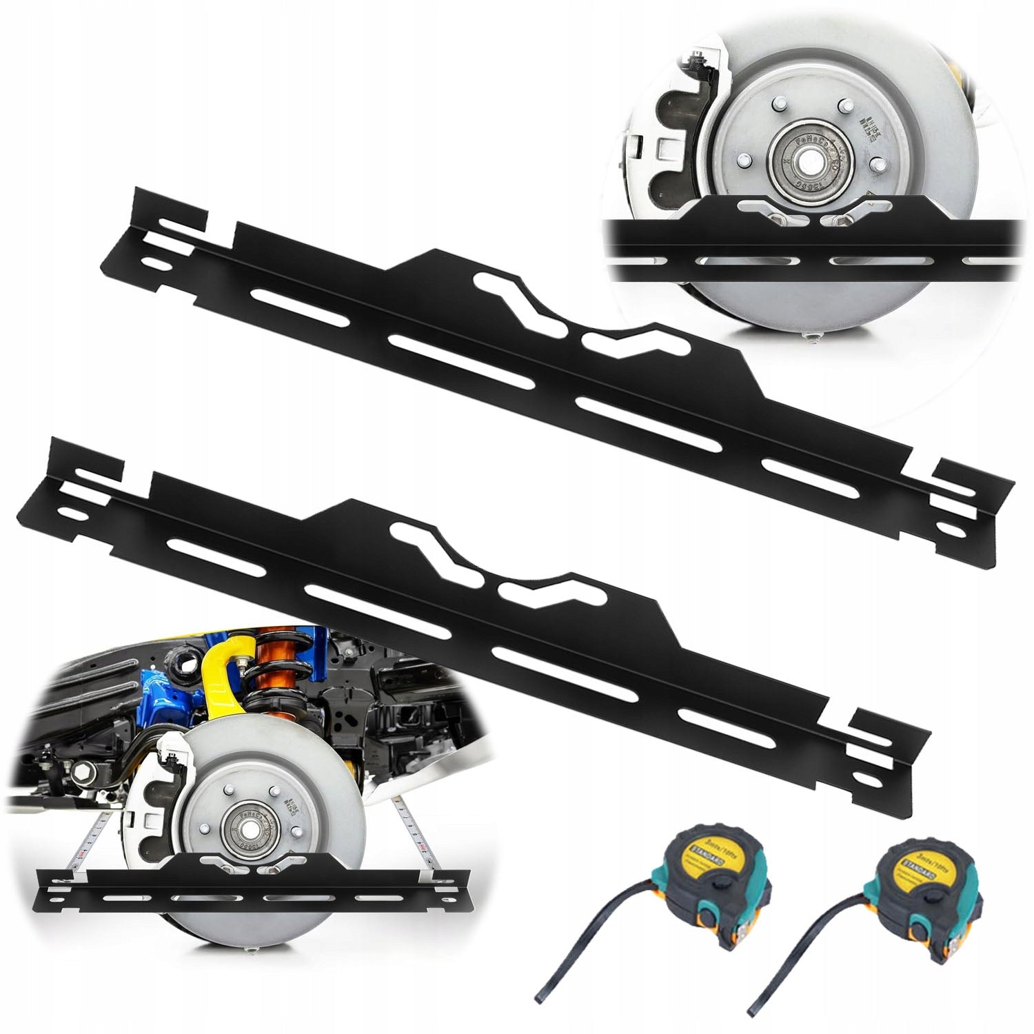 2 pcs INSTRUMENT IN WHEEL TILT VEHICLES FOR SETTING WHEEL CONVERGENCE