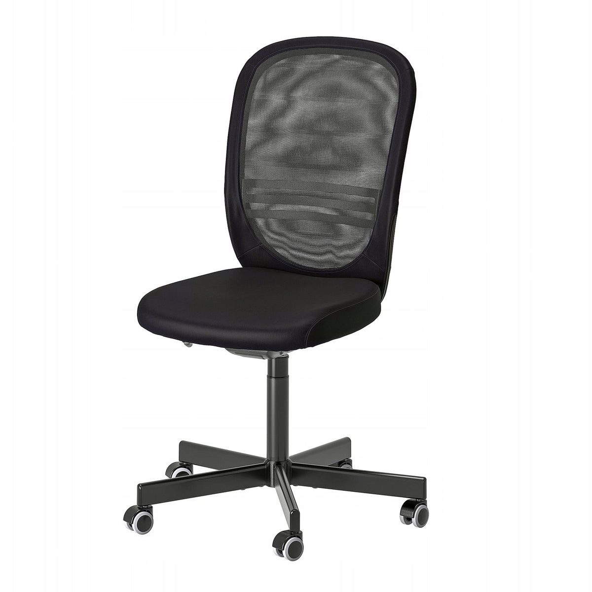 2 pcs office chair FLINTAN ergonomic black 114 cm Brand IKEA