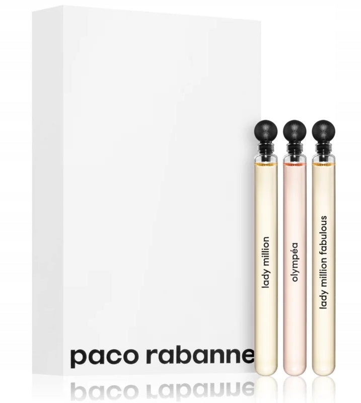 2 pcs paco rabanne set Lady Million Fabulous Olympea 3x4ml + cosmetic bag EAN (GTIN) 3348901679855