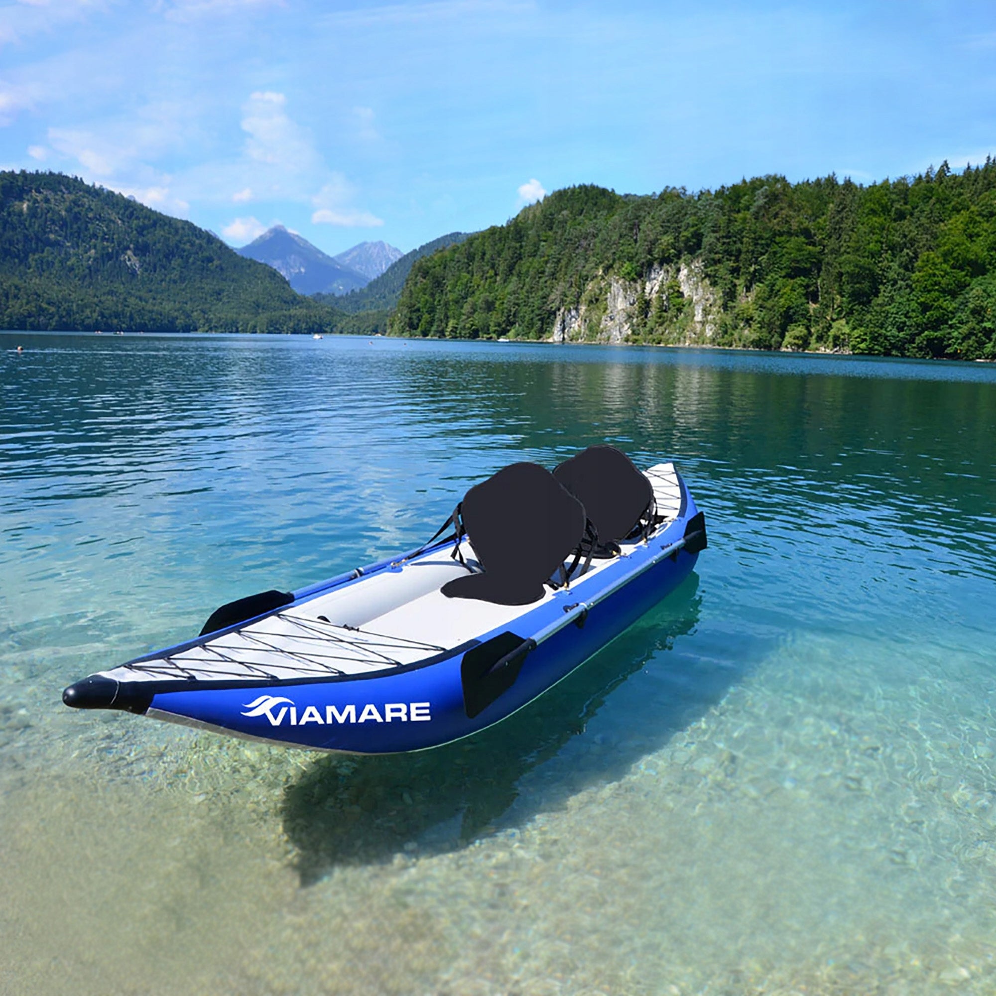 2-person kayak Viamare 400 Sit On Top blue 1126163 400 x 90 cm /170kg Brand Viamare