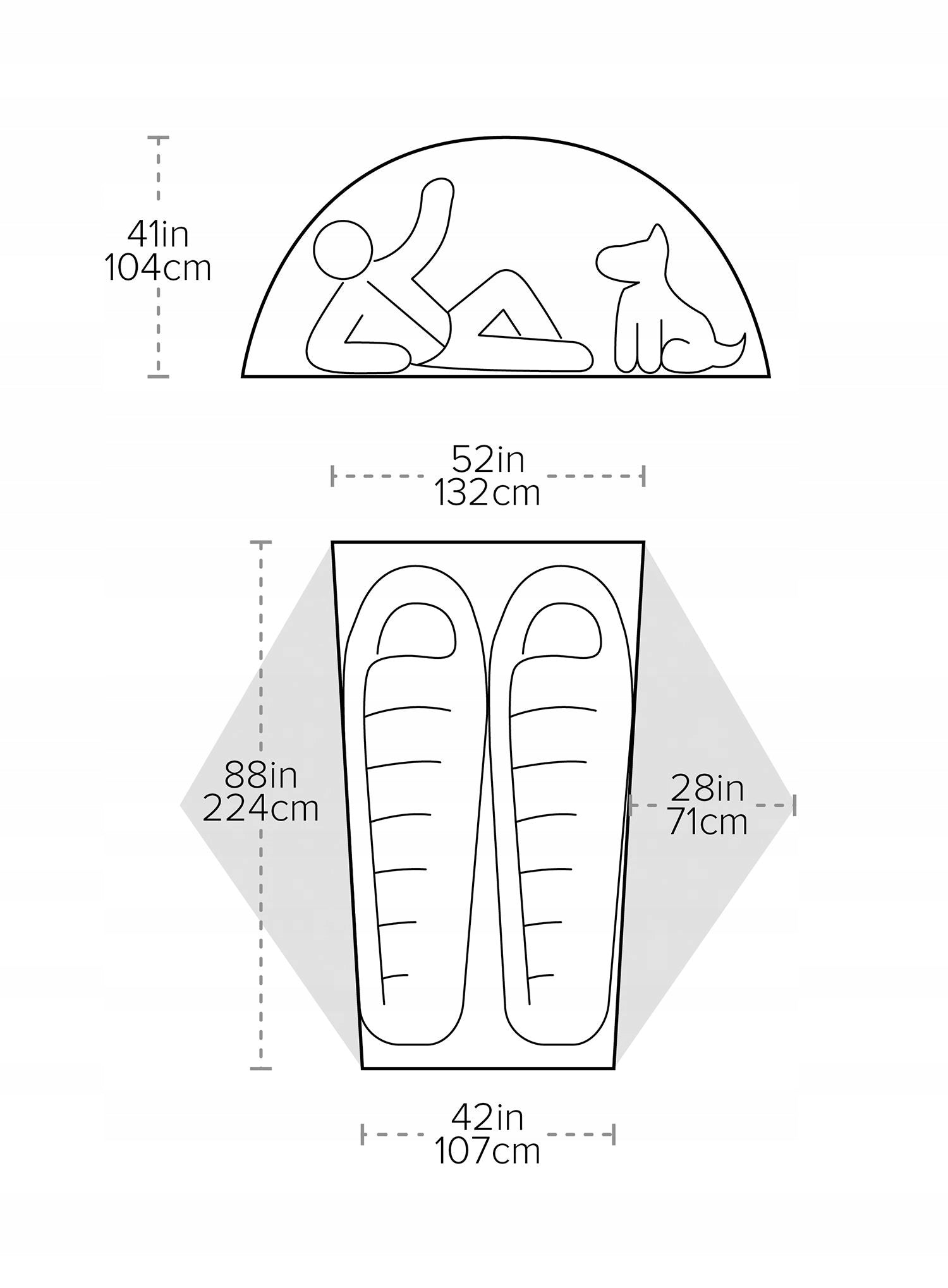 2-person tent Big Agnes Copper Spur UL2 - tangelo Manufacturer code TCSUL2TGO25