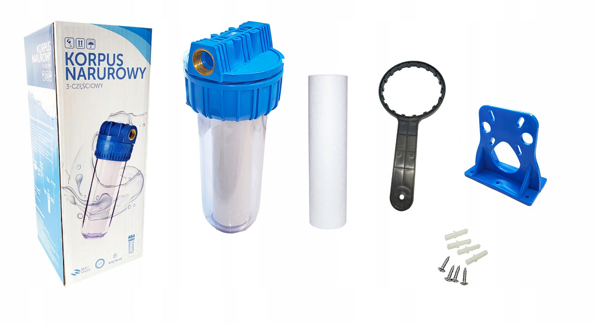 2-piece 10" in-line filter body with 1" connections Brand Klarwod