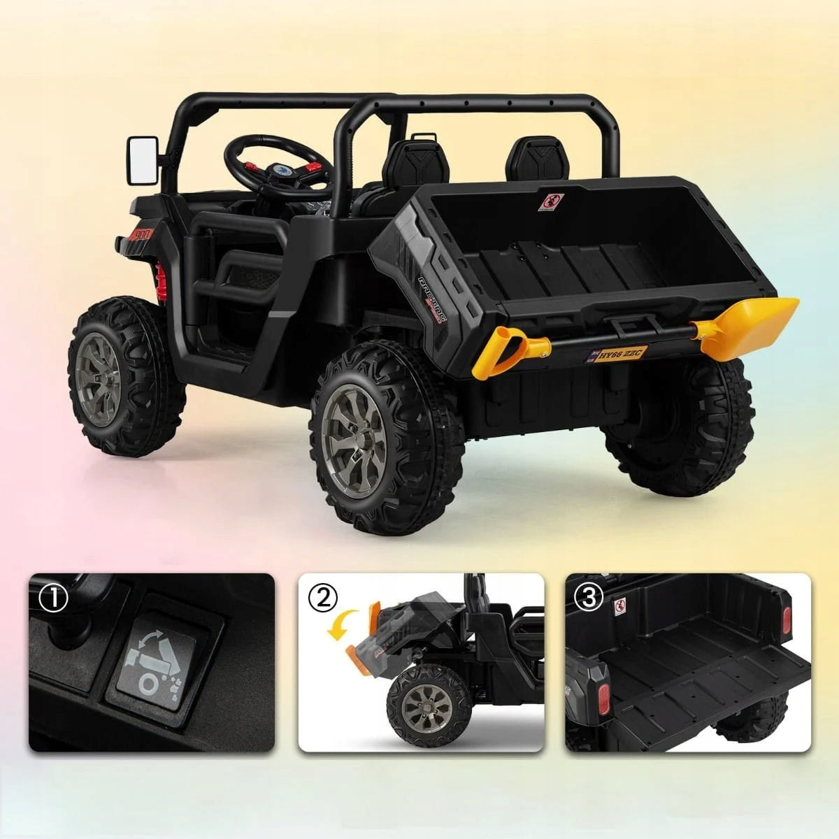 2-seater Electric Car for Kids Battery Operated Car Batteries included yes
