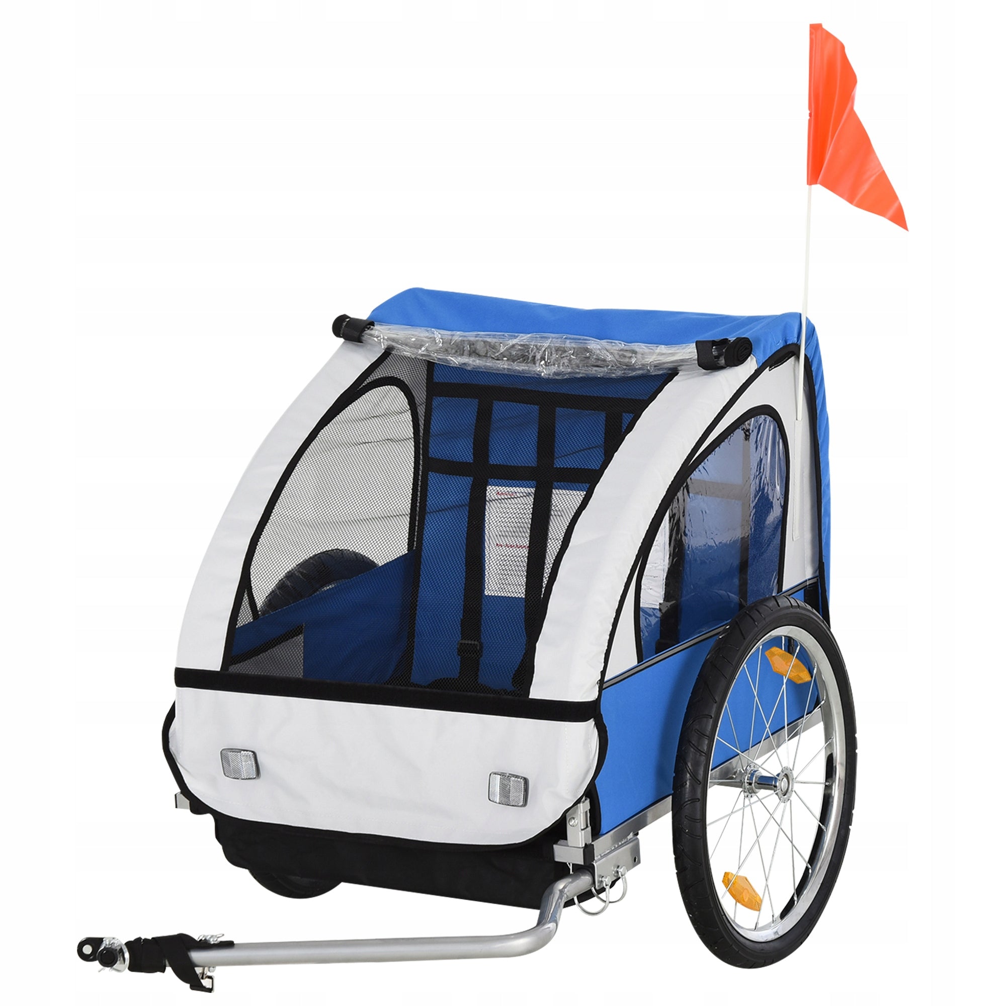 2-seater bicycle trailer, bicycle trolley for children