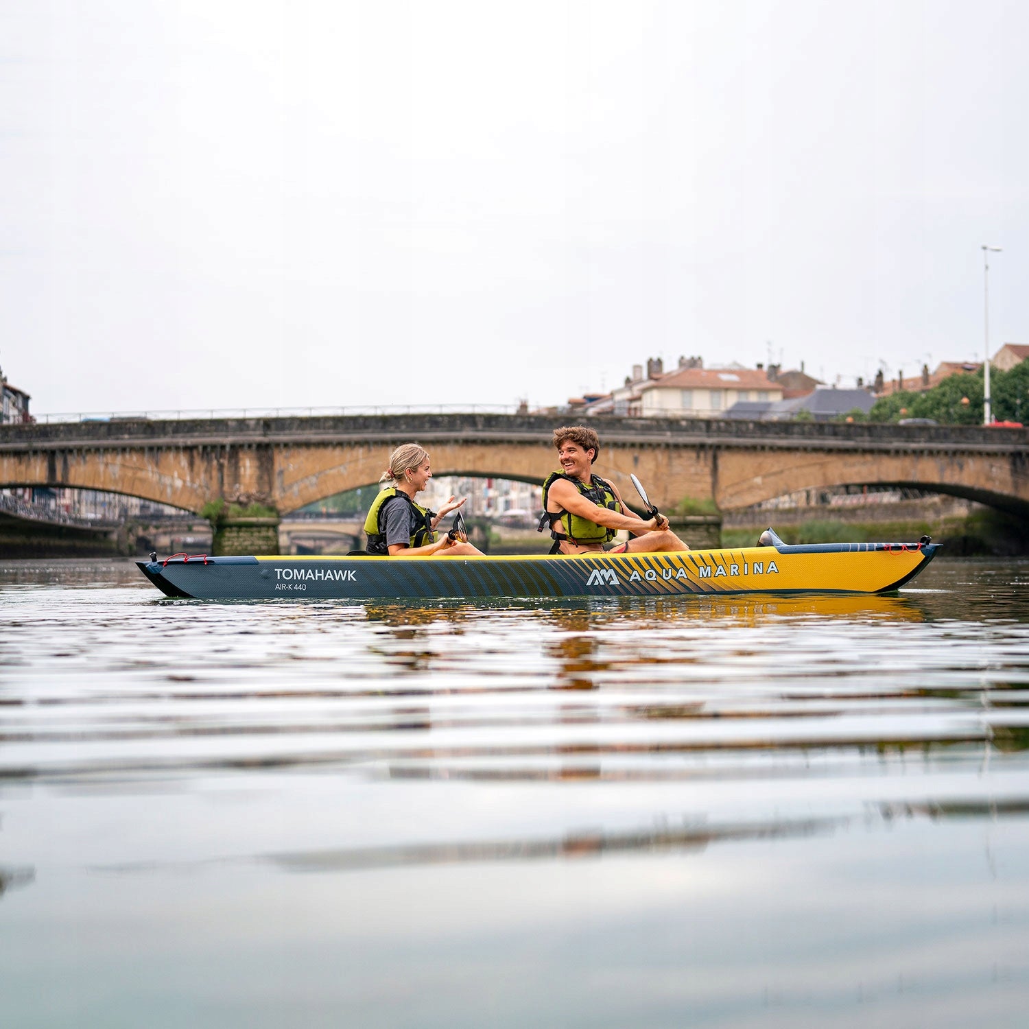 2-seater pumped kayak Aqua Marina Tomahawk AIR-K 440 Material pneumatic