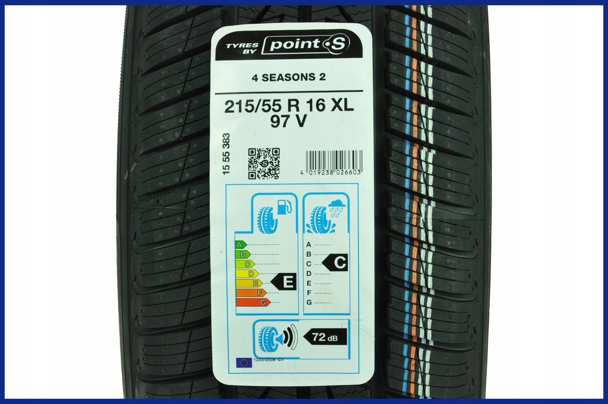 2 x 215/55R16 XL 97V 4Seasons 2 Point S year-round Brand Point-S
