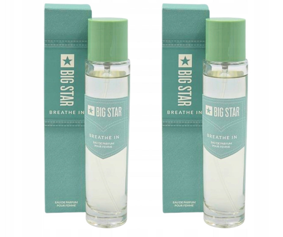 2 x Big Star BREATH IN Women's Eau de Parfum 50 ml EDP NEW