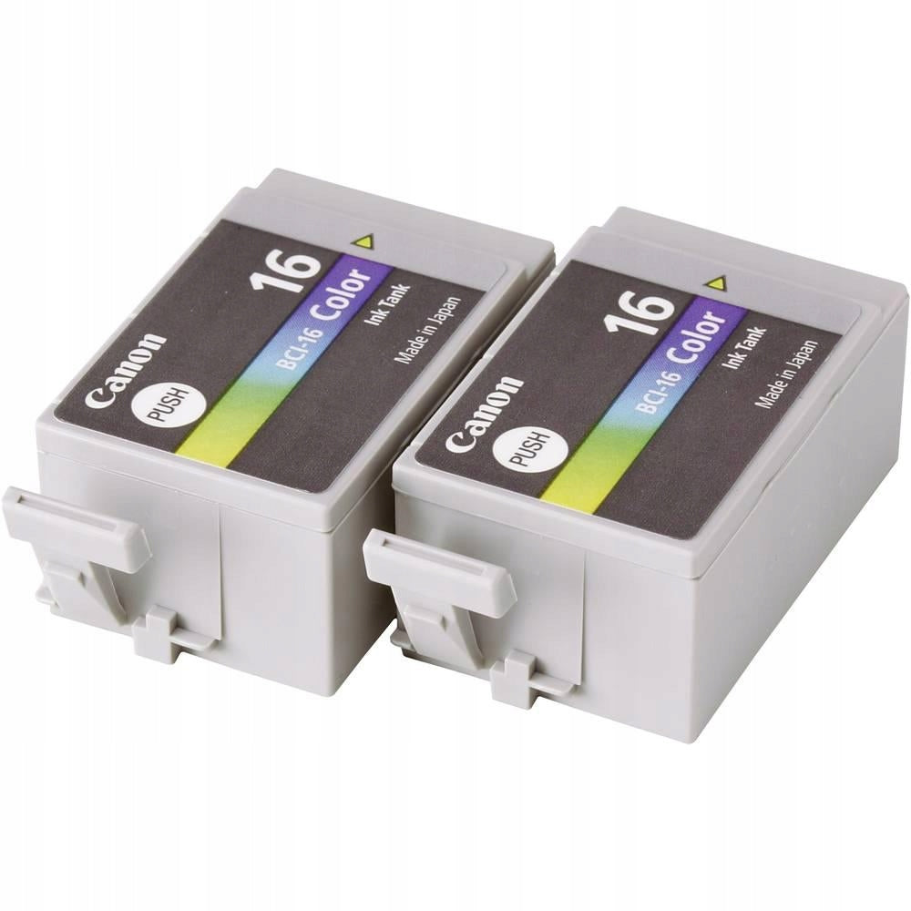 2 x Canon BCI-16 Tricolor Ink Original Manufacturer code BCI-16