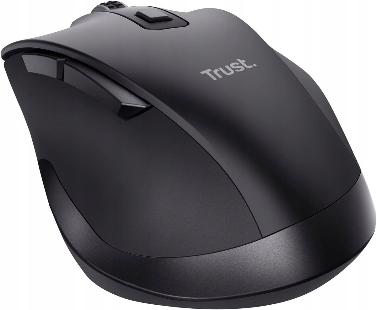 2 x Ergonomic Mouse Rechargeable Battery Wireless Color black