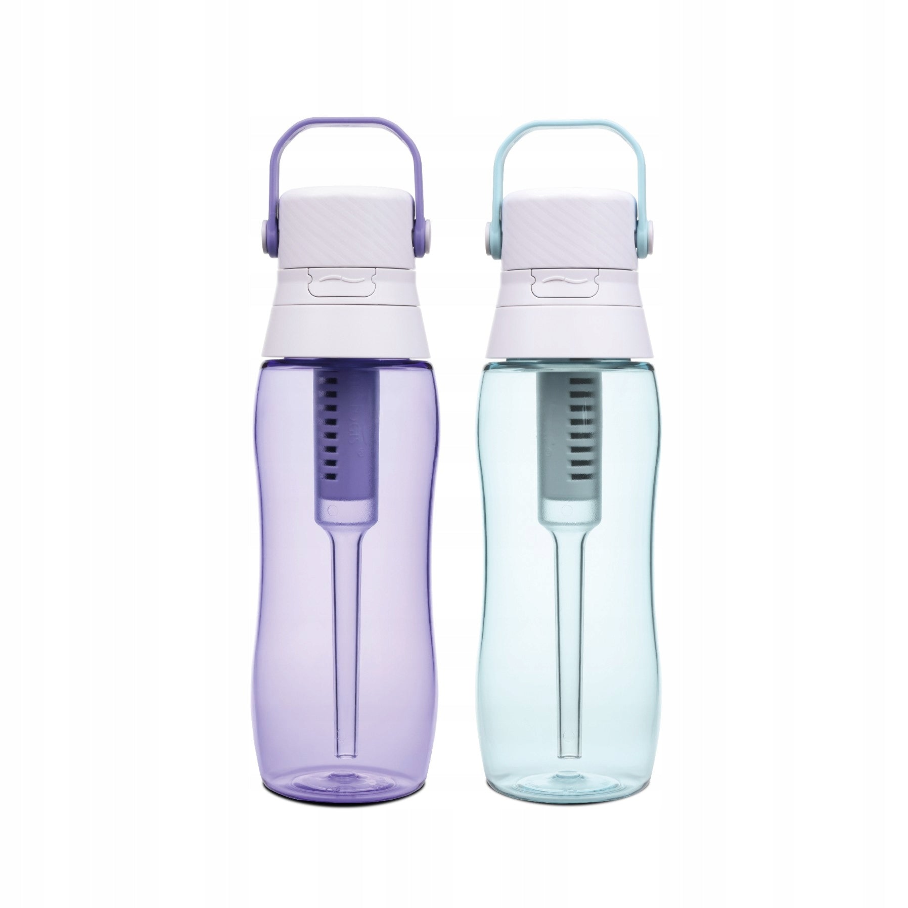 2 x Filter bottle Tritan 500ml - Sky Blue, Lavender