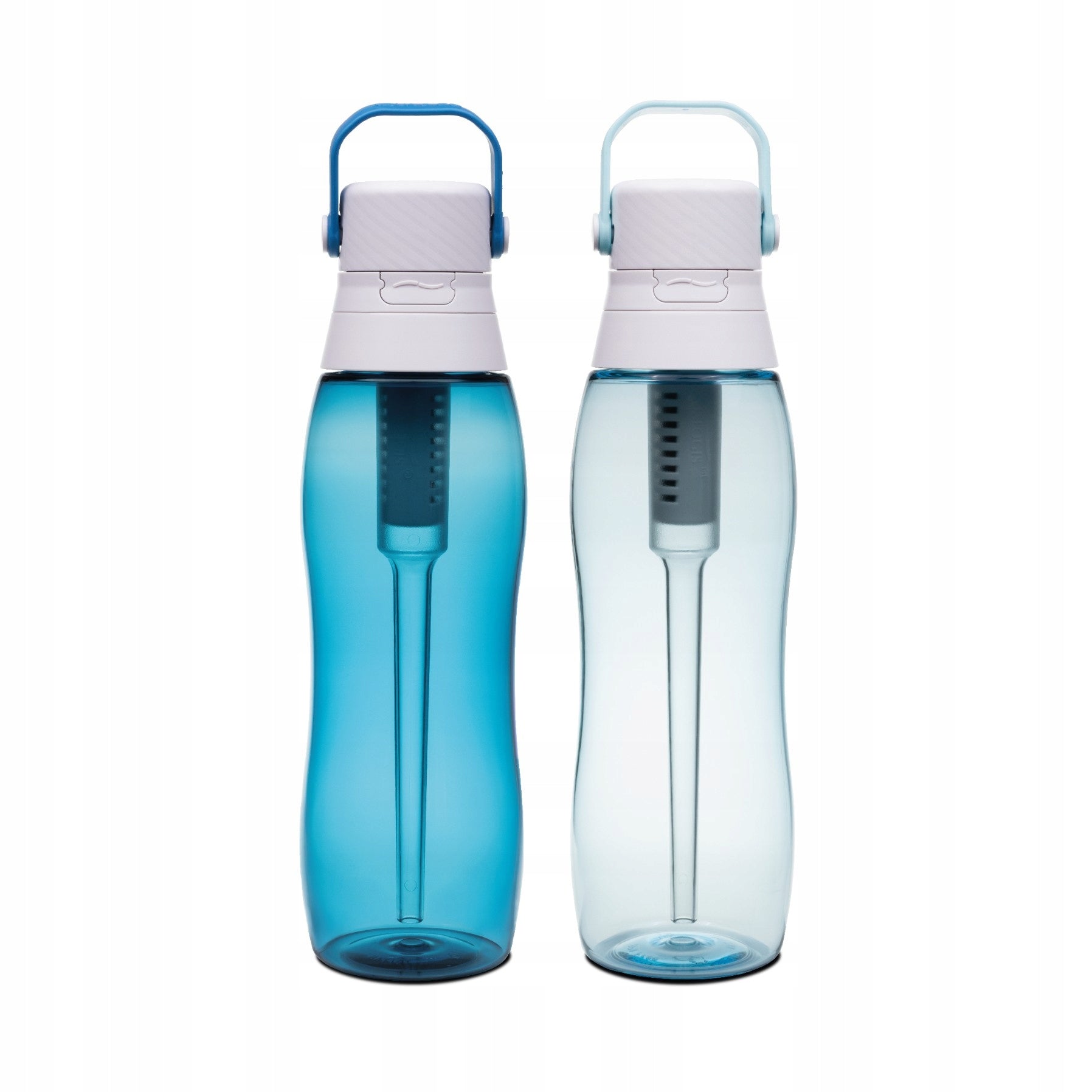 2 x Filter bottle Tritan 750ml - Sky Blue, Ocean Blue
