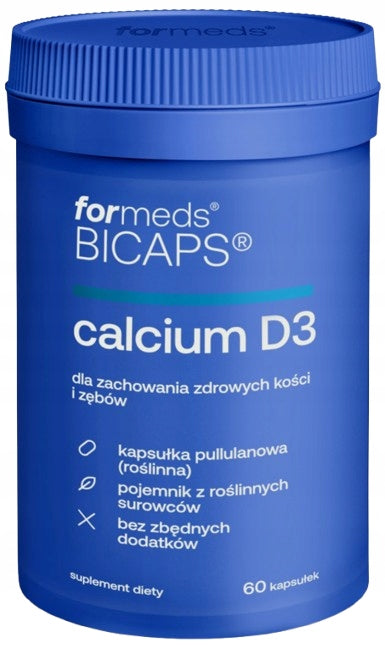 2 x ForMeds BICAPS CALCIUM D3 Muscle Bones Calcium Absorption 60 kaps Medical device no