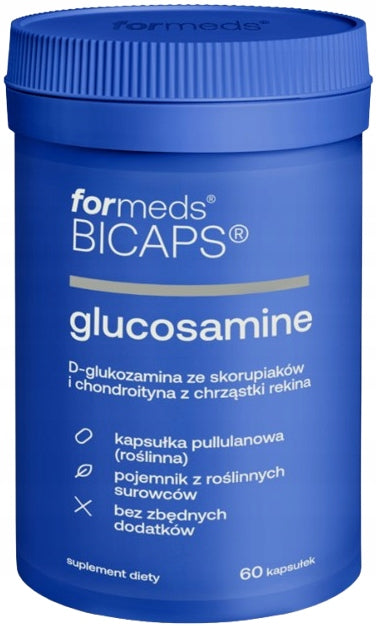2 x ForMeds BICAPS GLUCOSAMINE 60 capsules Joint stiffness Cartilage pain Medical device no