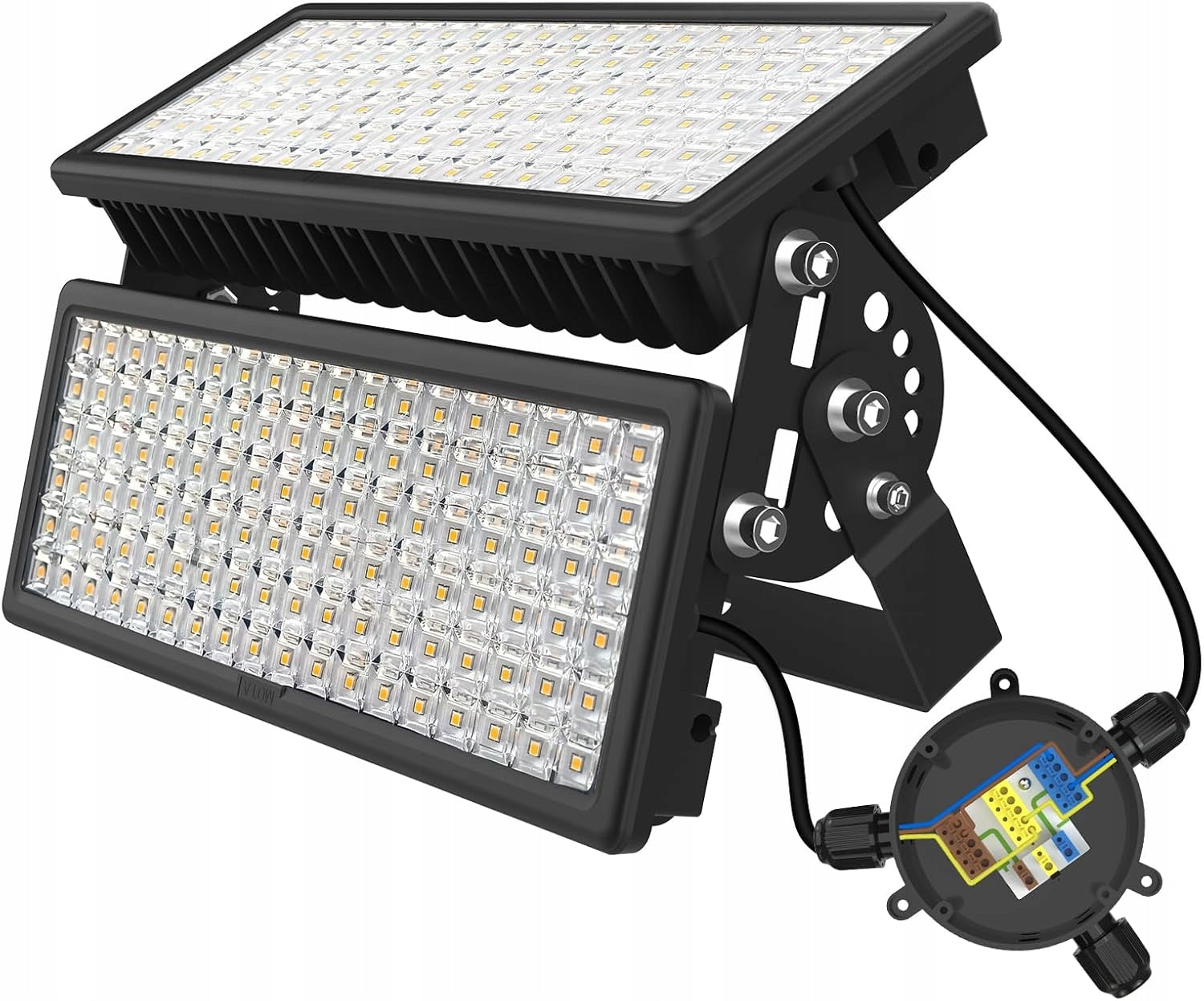 2 x Halogen LED Headlight Outdoor Floodlight Lamp 200W IP67 6500K