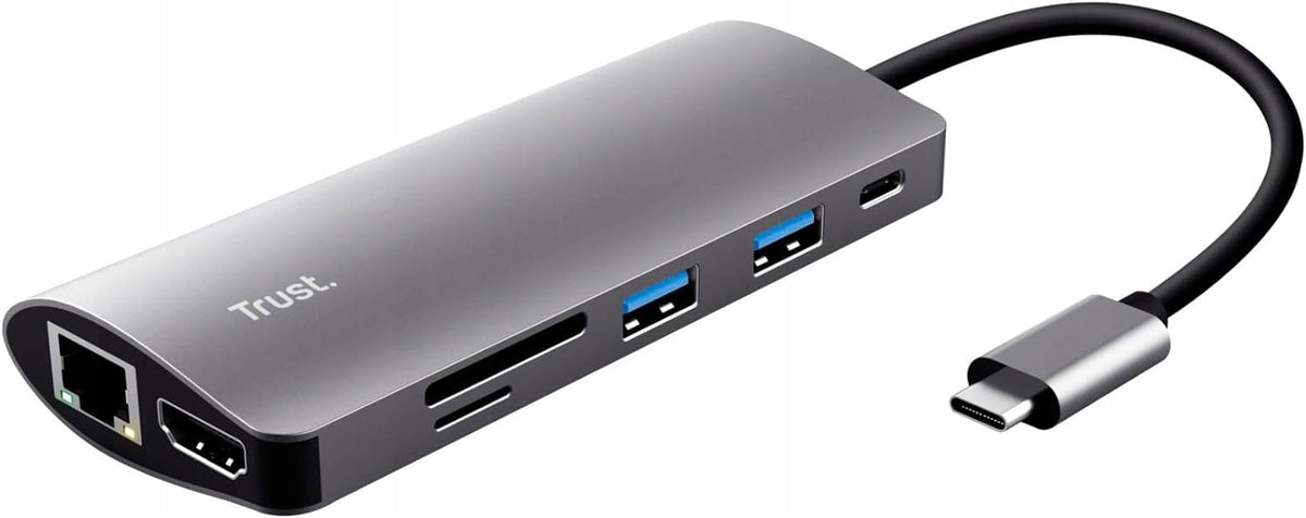 2 x Hub Dock Adapter 7in1 USB-C HDMI Ethernet USB-A Reader Manufacturer code 23775
