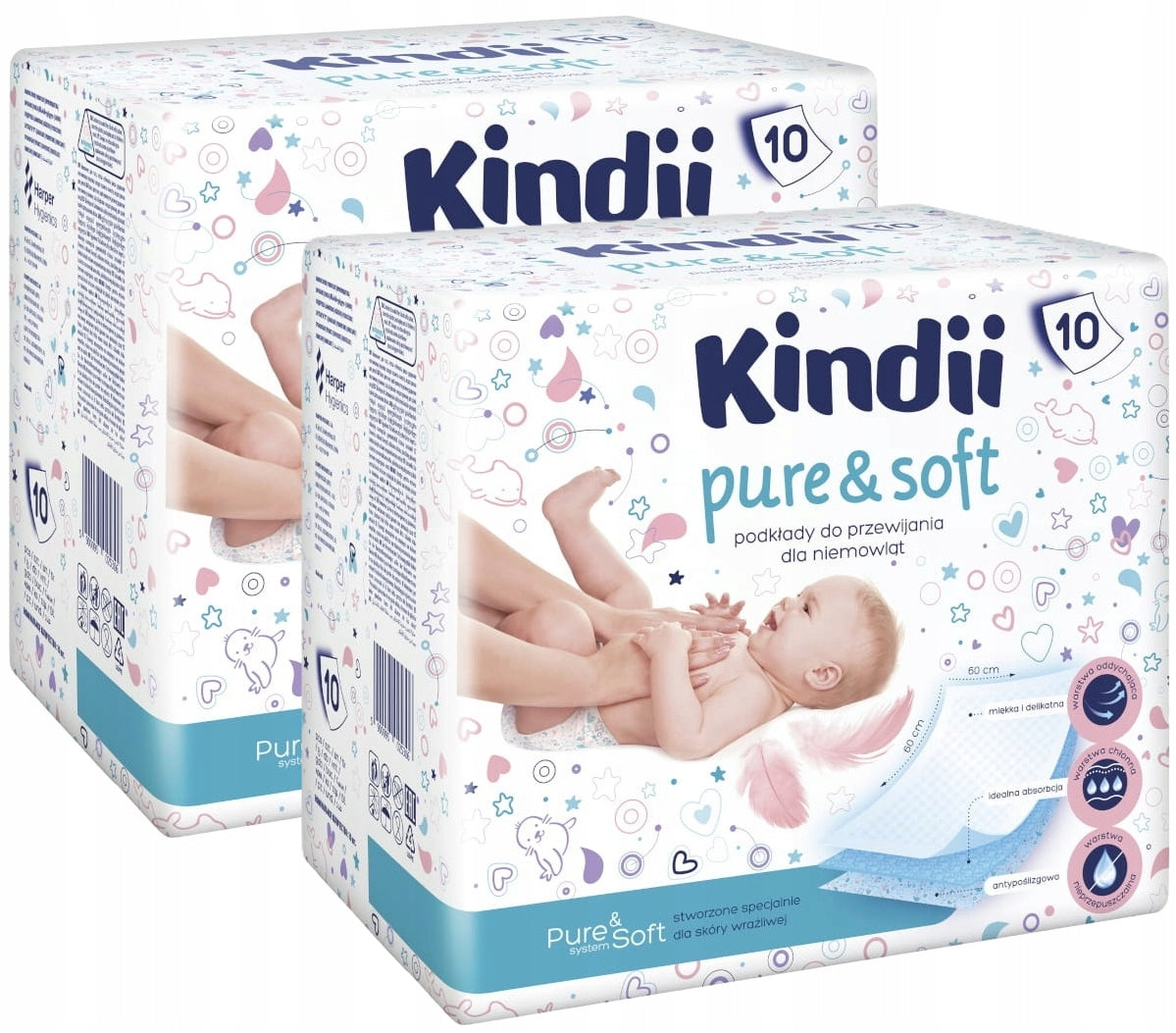 2 x KINDII PURE&SOFT DISPOSABLE PRIMERS 10 PIECES SCROLLING DELICATE