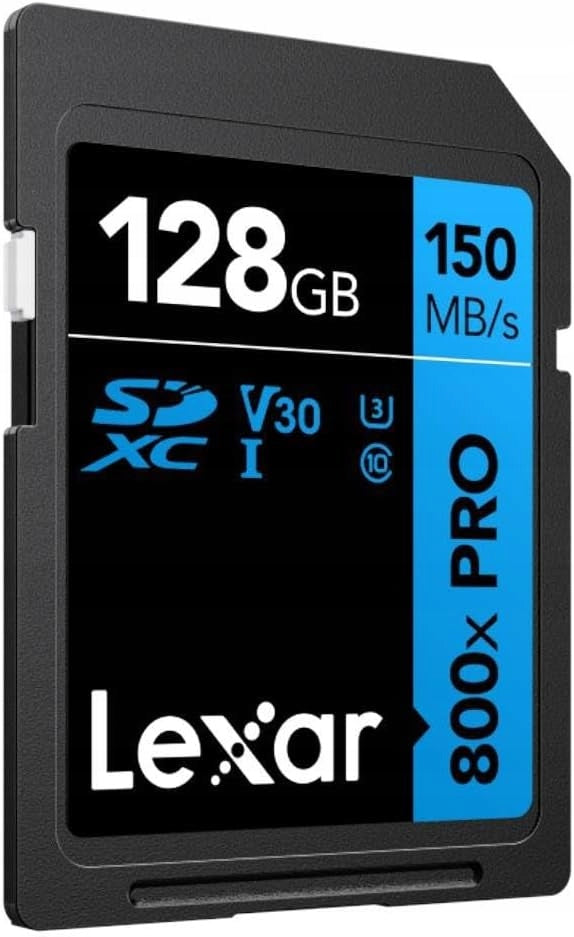 2 x Lexar LSD0800P128G-BNNNG memory card 128GB High-Performance 800x SDXC Manufacturer code LSD0800P128G-BNNNG