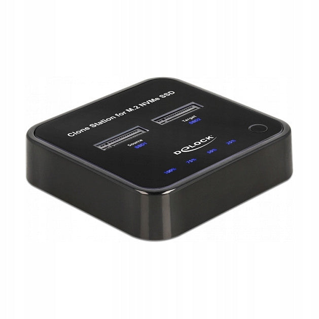 2 x M.2 NVMe Docking Station with 10 Gbit/s USB-C Cloning Manufacturer Delock