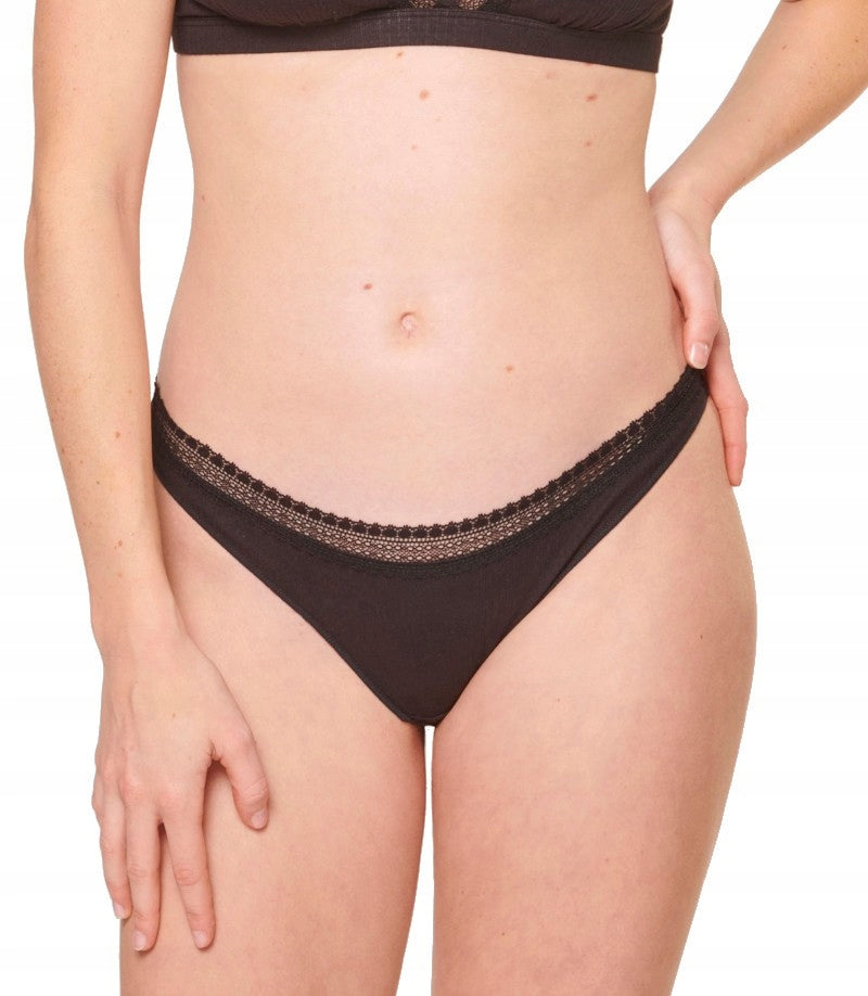 Slip für Damen Sloggi Go Ribbed Brazil C2P 7613141016149, schwarz 