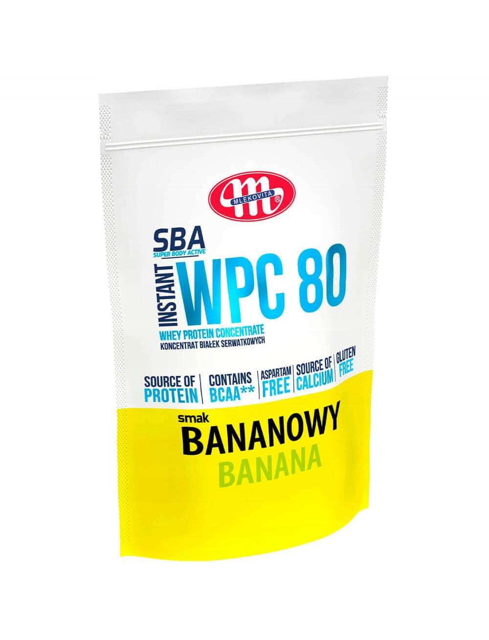 2 x Mlekovita protein supplement 700g WPC protein concentrate banana flavour Expiration date at least 1 year from the date of purchase