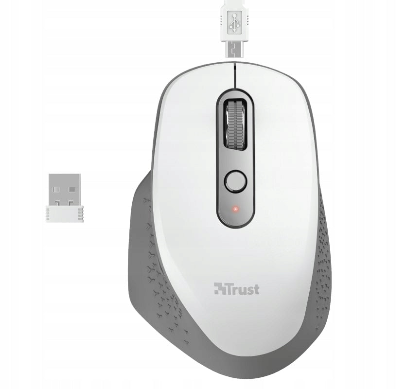 2 x Mouse Ergonomic Rechargeable Cordless Battery Manufacturer Trust