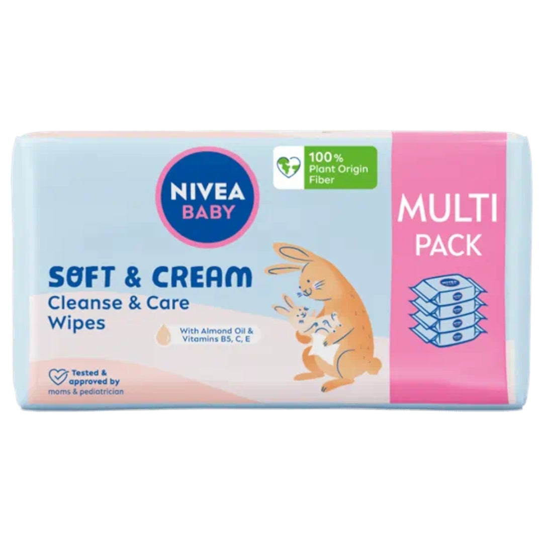 2 x NIVEA BABY Baby Wipes Soft & Cream 4x57 pcs (456 pieces) Manufacturer code wef33r323223
