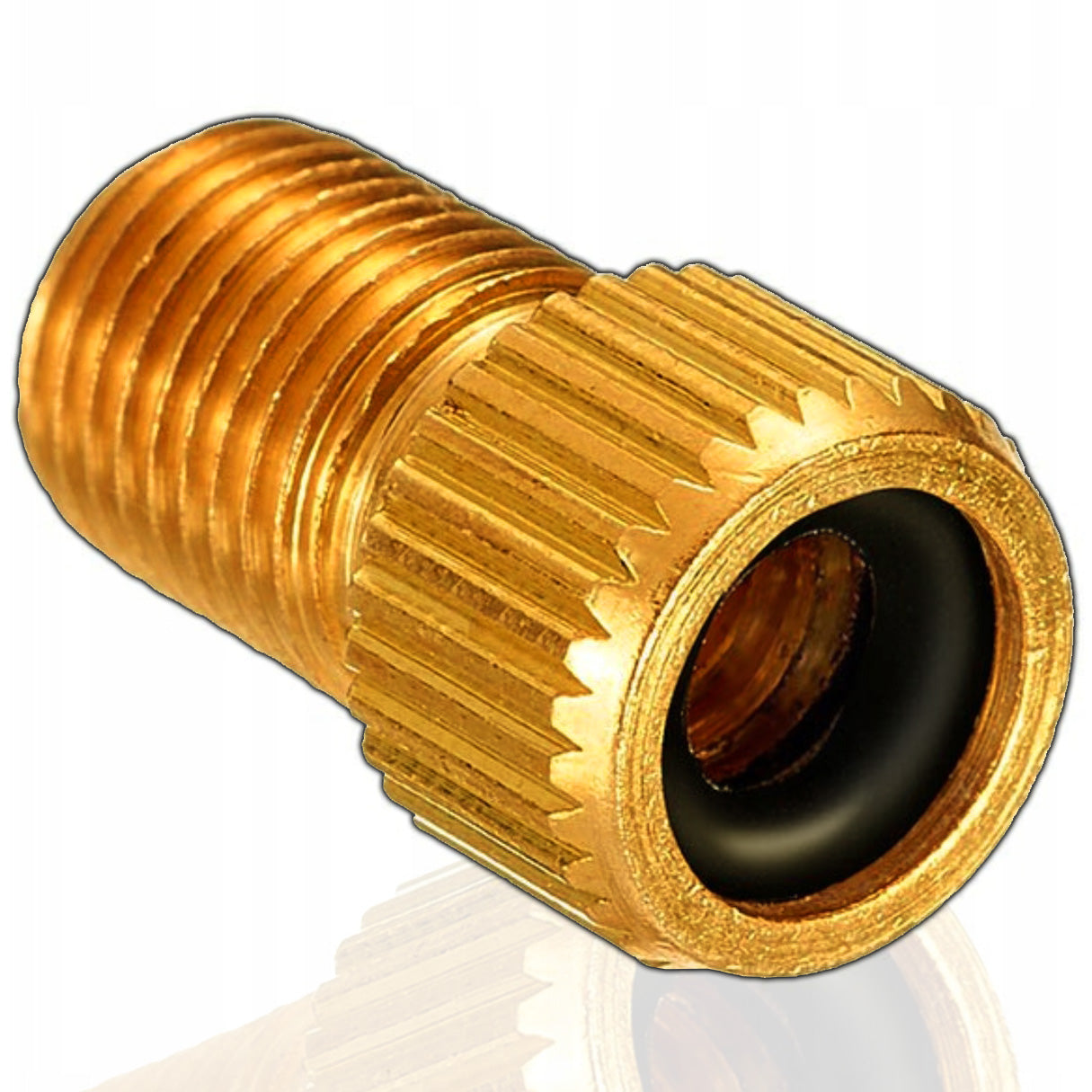 2 x PRESTA BICYCLE VALVE ADAPTER BICYCLE VALVE CHANGE TO CAR Color gold