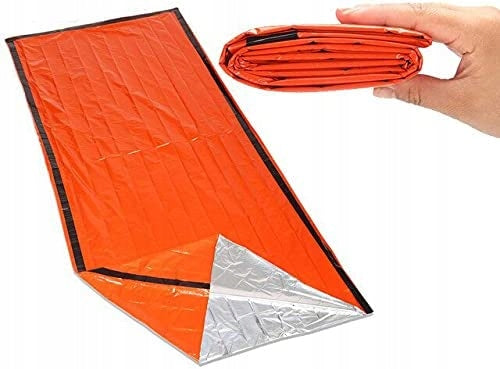 2 x SURVIVAL THERMAL SLEEPING BAG RESCUE BLANKET Manufacturer code 2718220042412