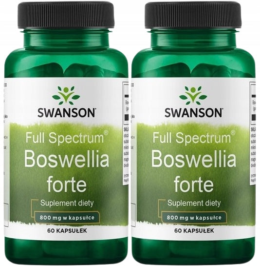 2 x Swanson FS Boswellia forte 800mg 60caps Joint Support Rheumatism