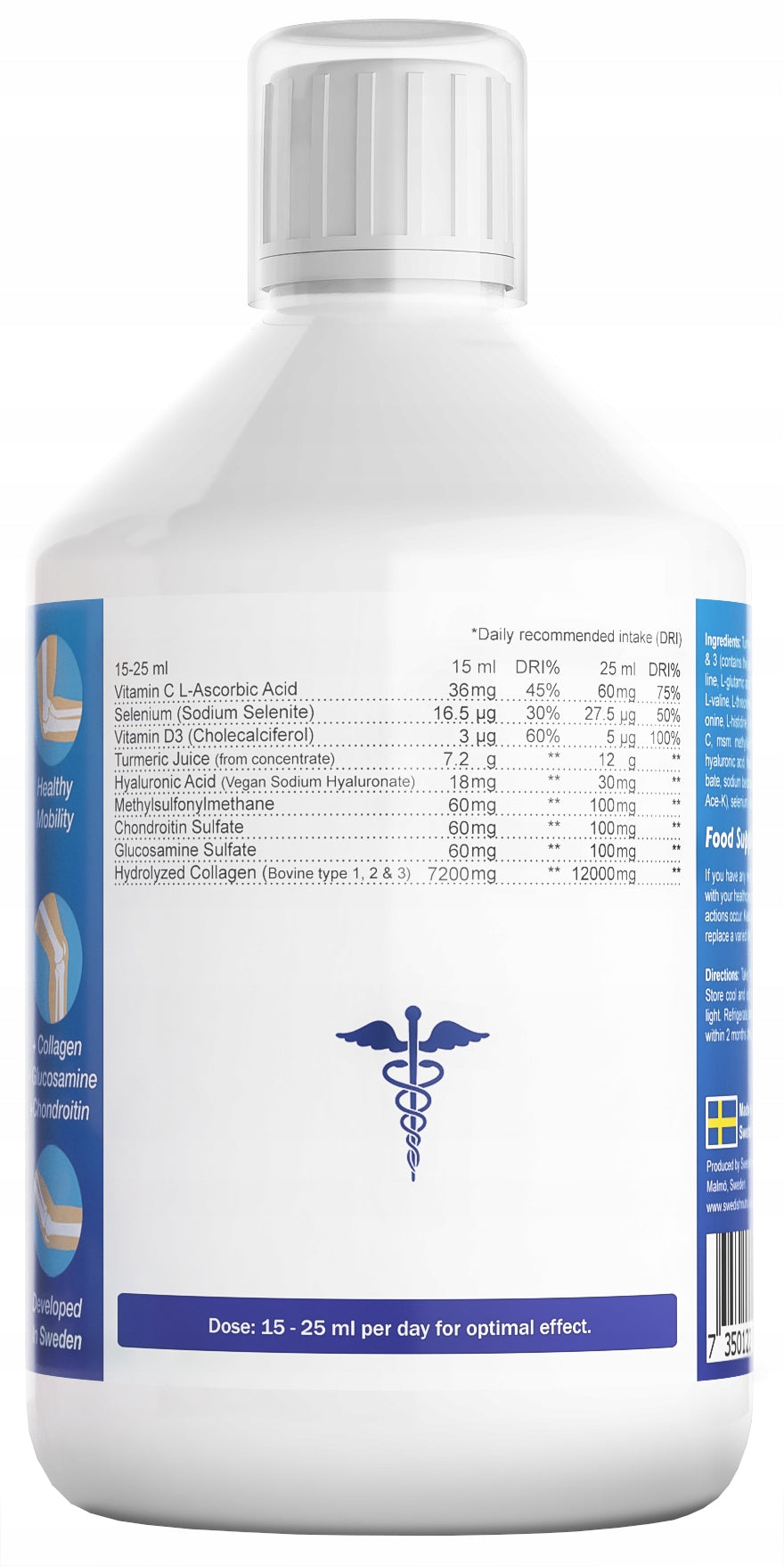2 x Swedish Nutra BEEF COLLAGEN FOR DRINKING Joint Support MAX for joints BONES EAN (GTIN) 7350122361002