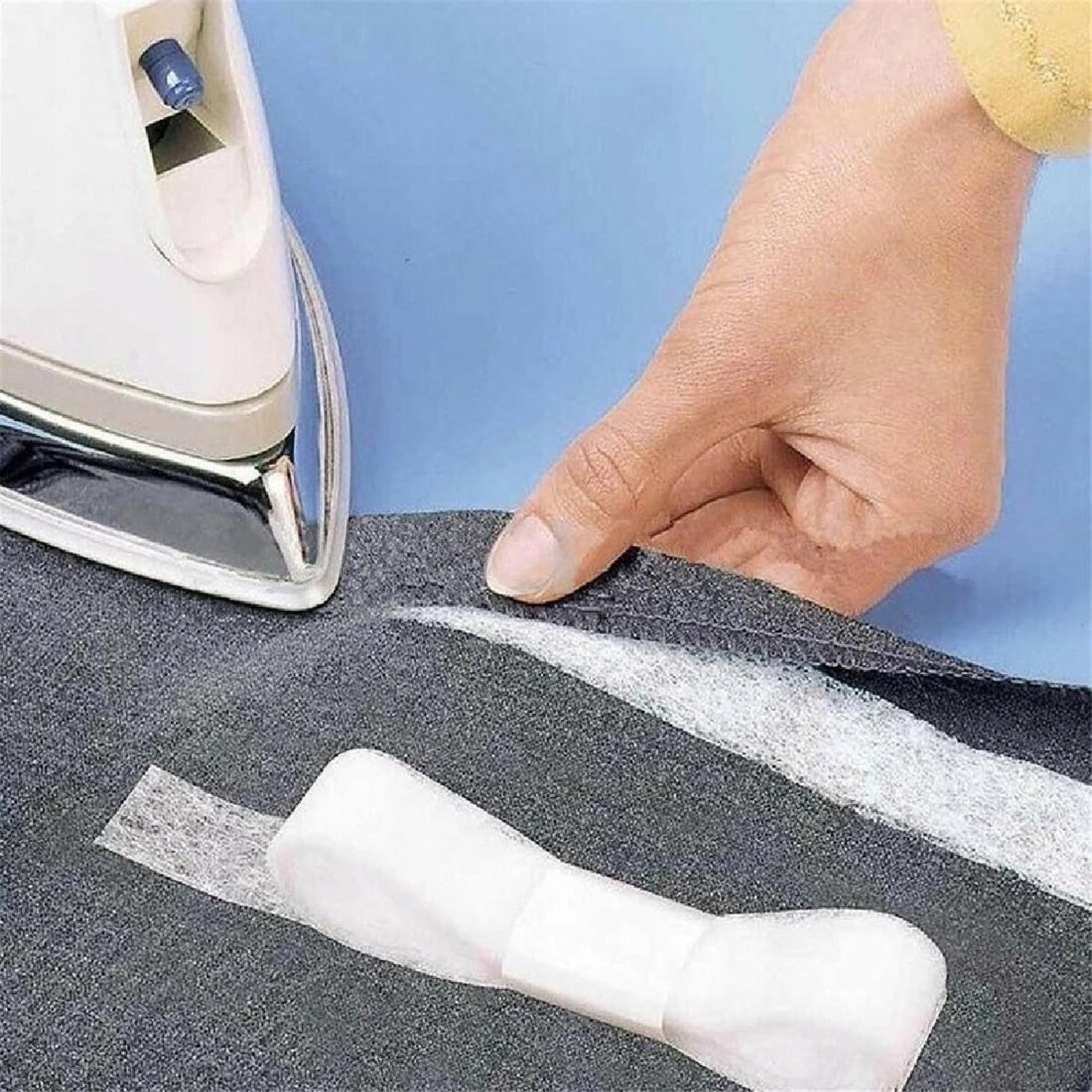 2 x TROUSER ROLL-UP TAPE CLOTHES SHORTENING PANTS REPAIR 20mm Total 100M Brand no brand