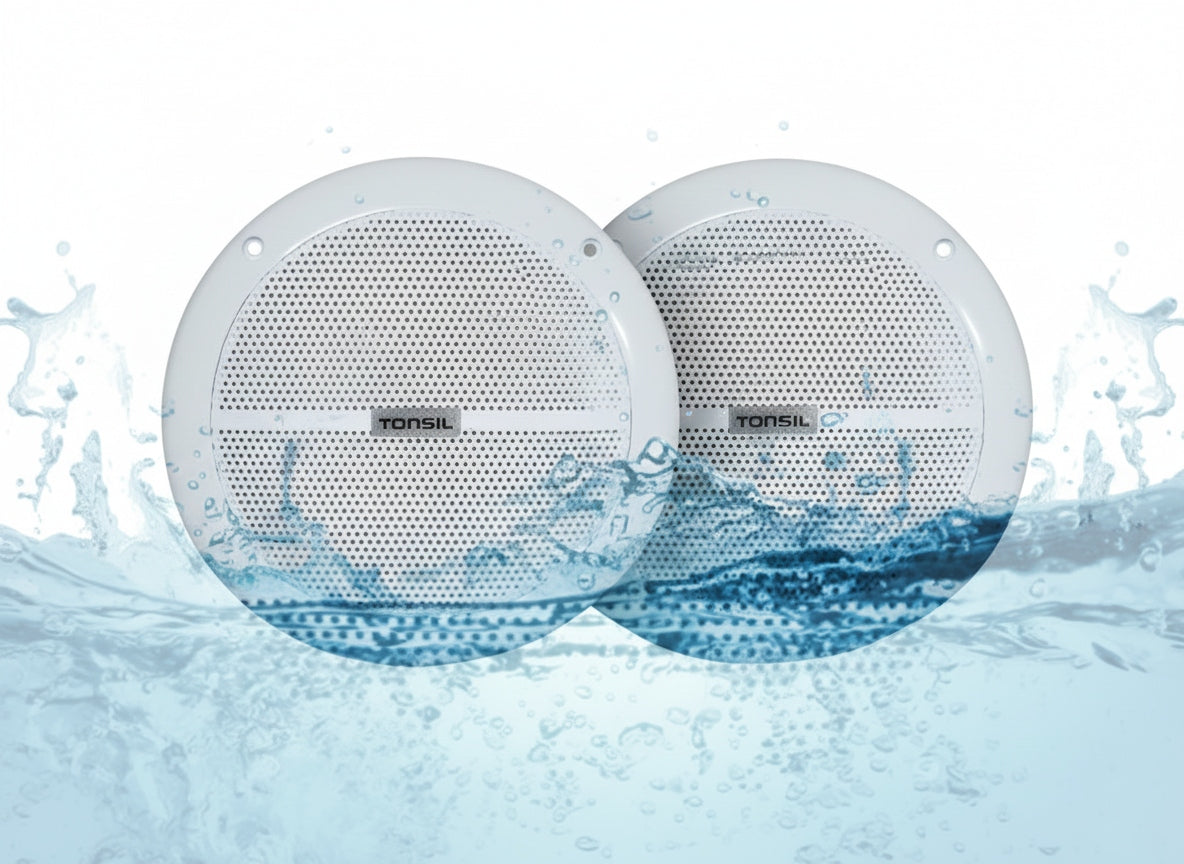 2 x Tonsil Indoor Ceiling Speaker ZGSU 16/2-DR white - set