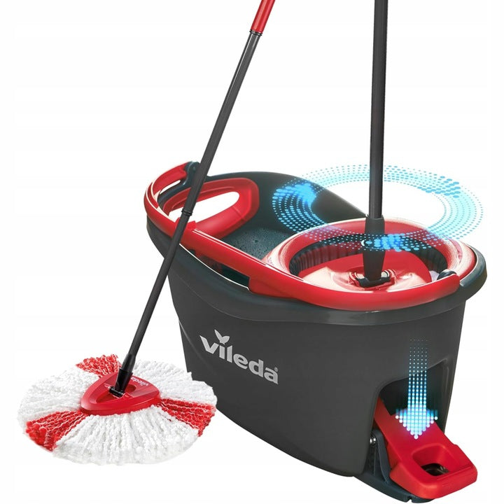 2 x VILEDA ROTARY MOP Easy Wring and Clean TURBO Brand Vileda