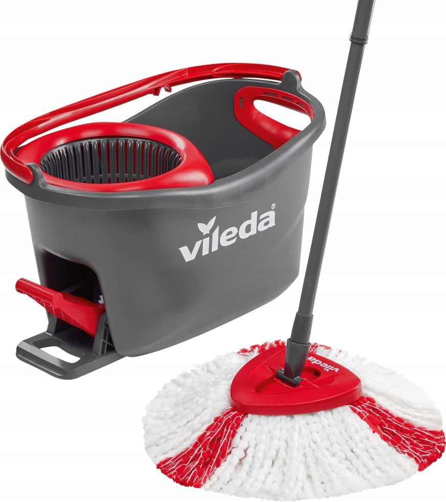 2 x VILEDA ROTARY MOP Easy Wring and Clean TURBO