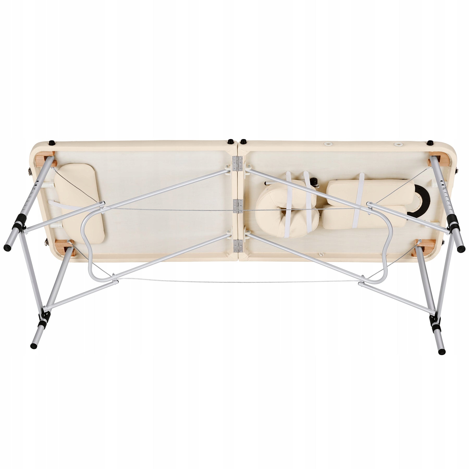 2-zone massage table with upholstery and aluminum frame Kind folding table