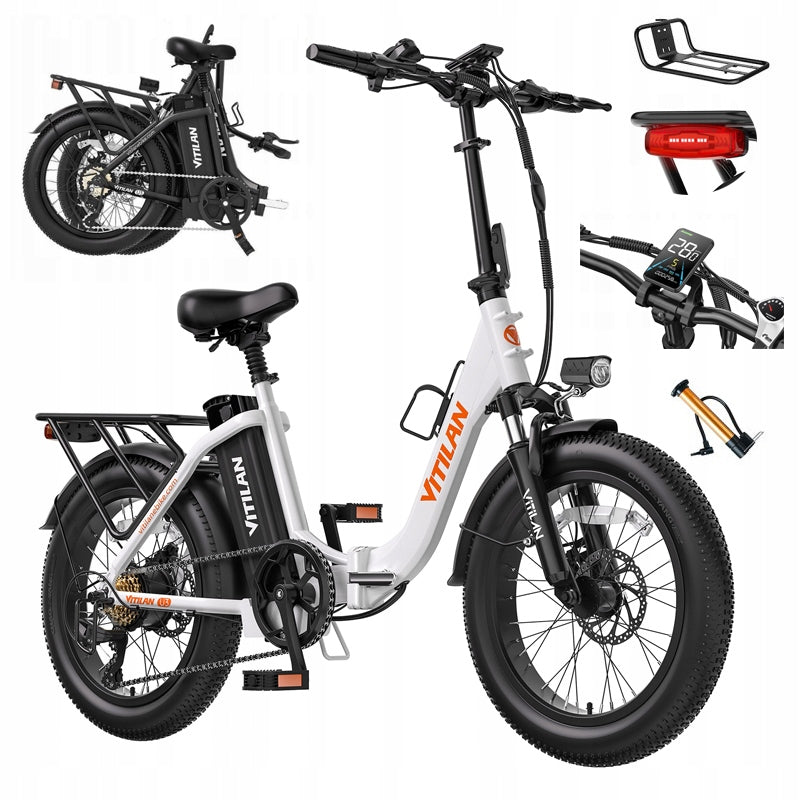 20"*3.0 Electric Vehicle city VITILAN U3 Folding 750W 45KM/H 48V13AH 120KM Packaging status original