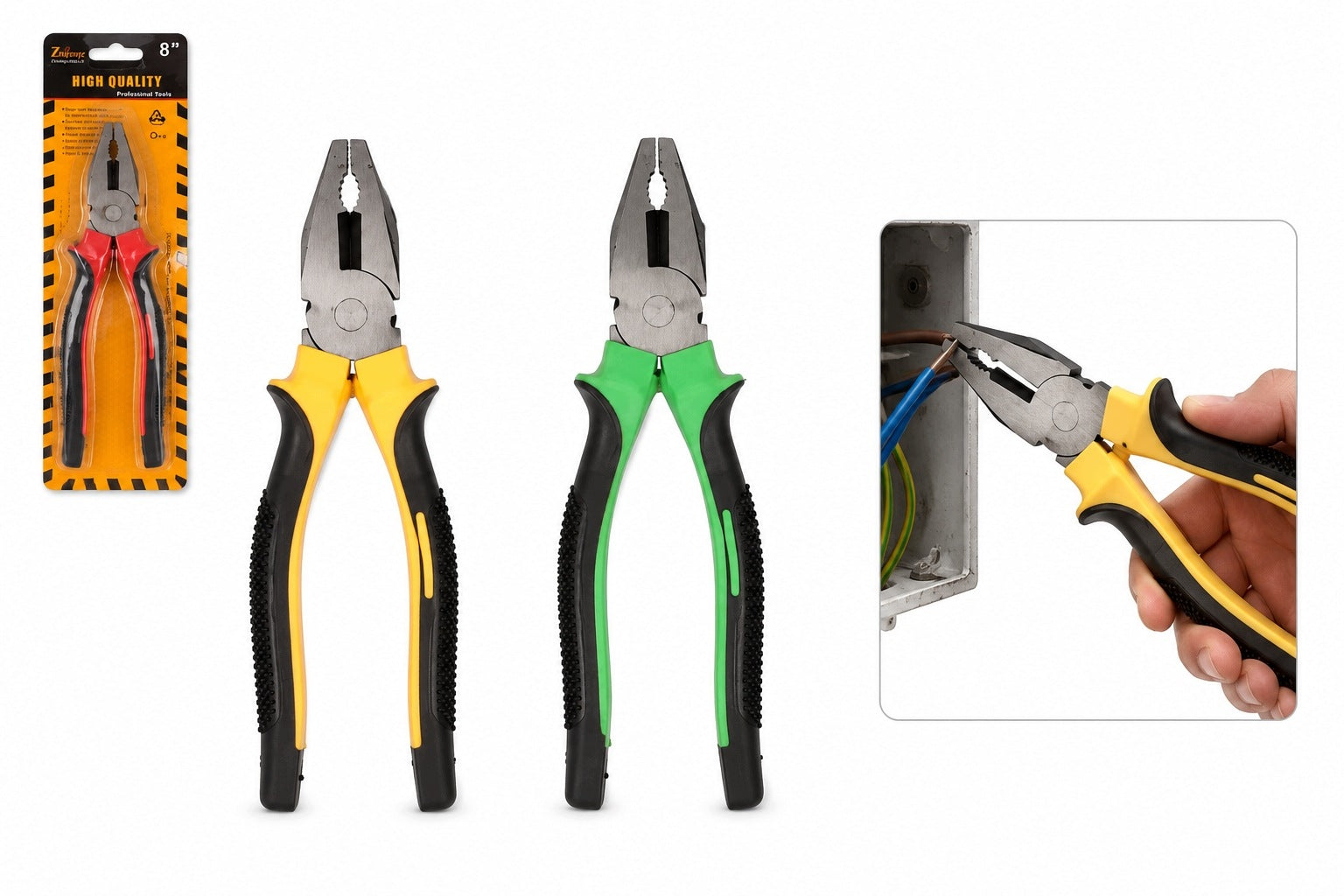 20 CM UNIVERSAL PLIERS FOR CUTTING AND GRIPPING