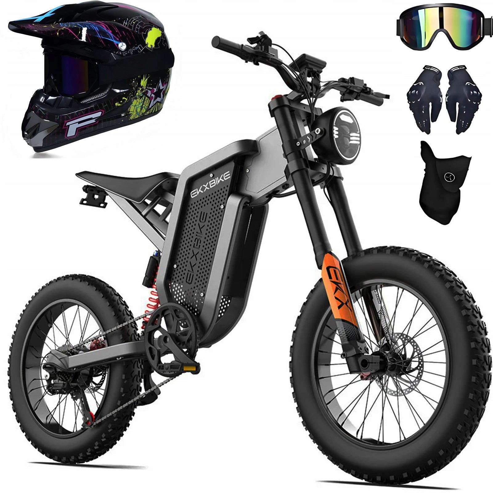 20''EKX X21 Electric Motorcycles 2000W 55KMH 48v 35AH 150KM