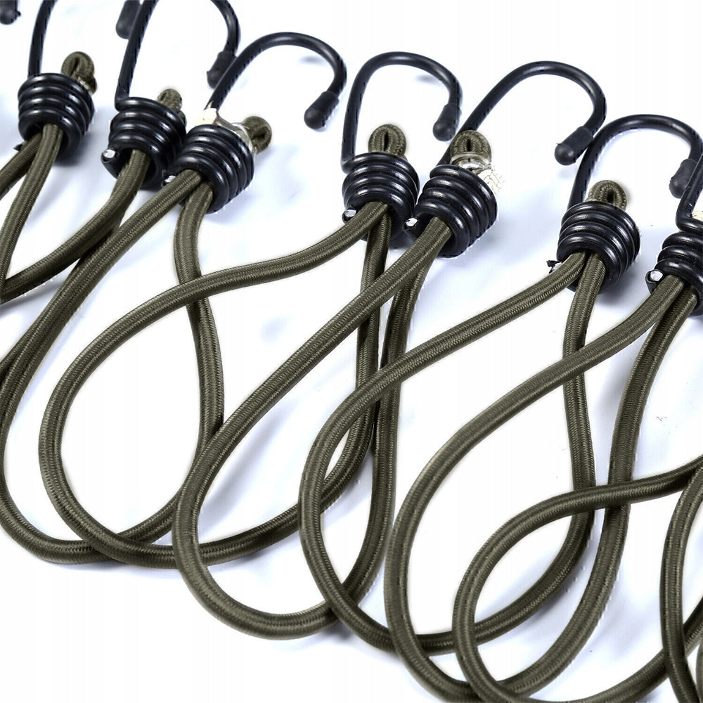 20 ELASTIC BUCKLES FOR EXTERNAL, TARPAULIN TENSIONING ROPES Length 15 m