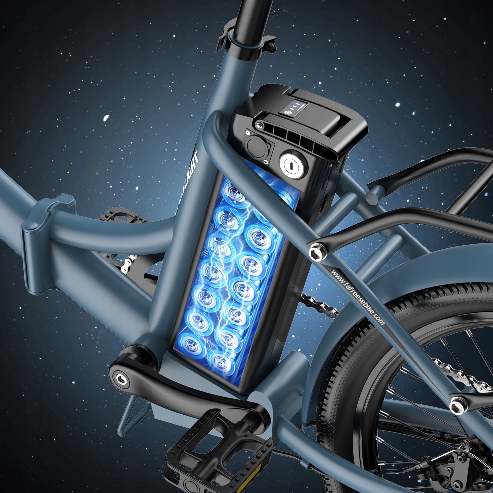 20" FAFREES F20 Light Electric Bike Folding 250W 20Ah 25KM/H 110KM Maximum rated power electric bike (under 250W)